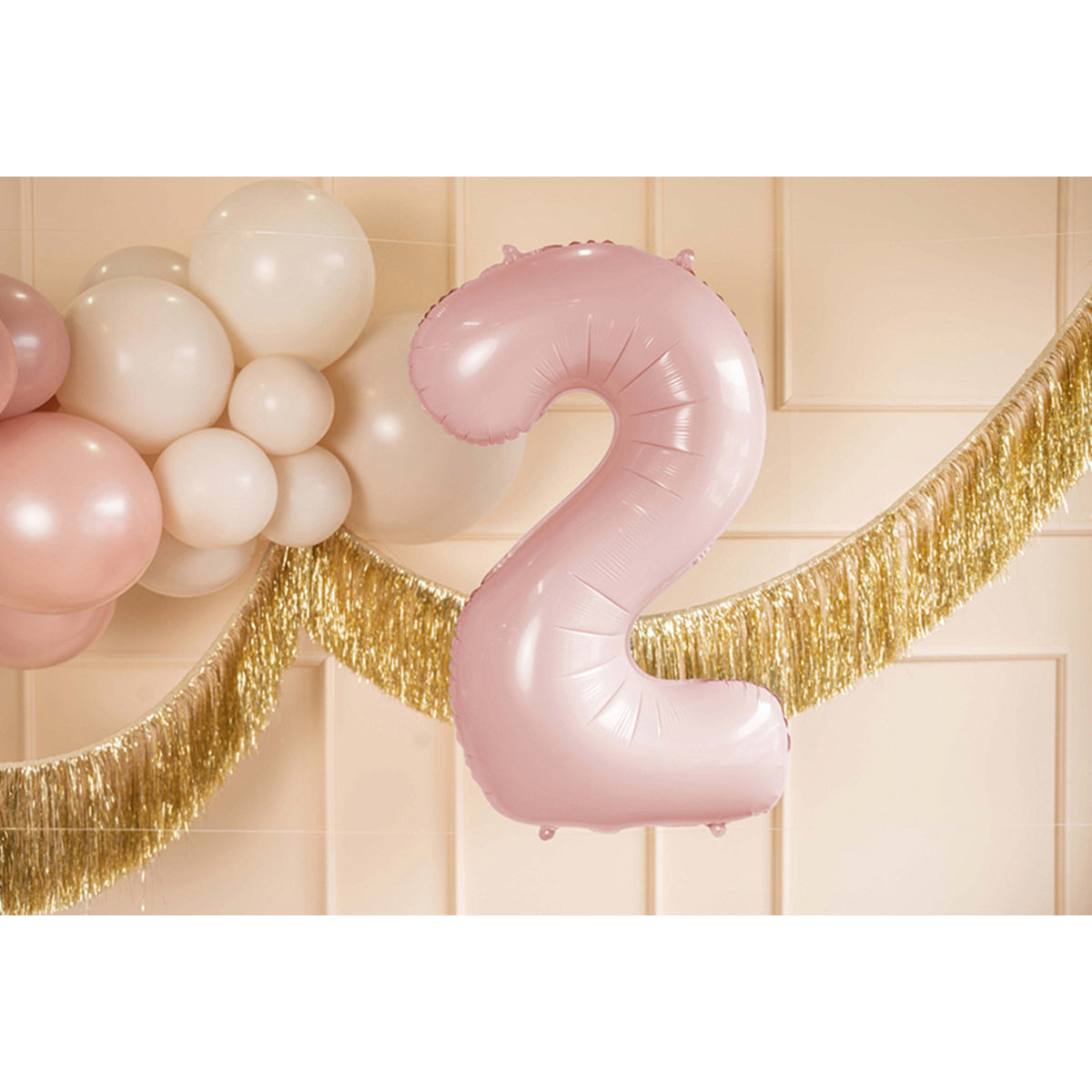 1 Balloon XL - Zahl 2 - Rosa