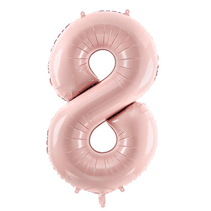 1 Balloon XL - Zahl 8 - Rosa