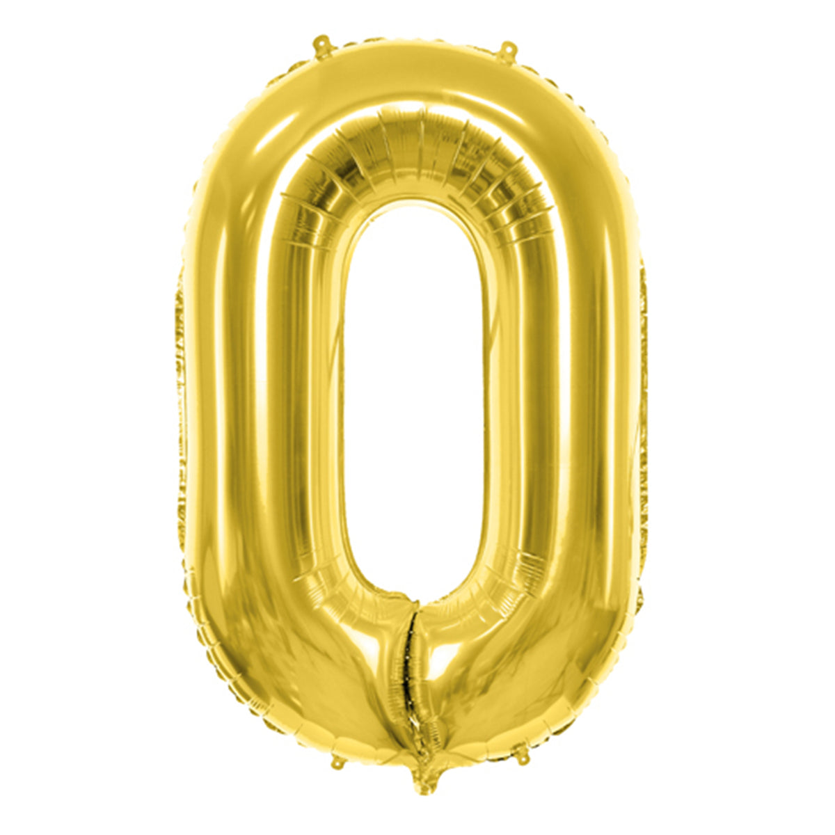 1 Balloon XL - Zahl 0 - Gold