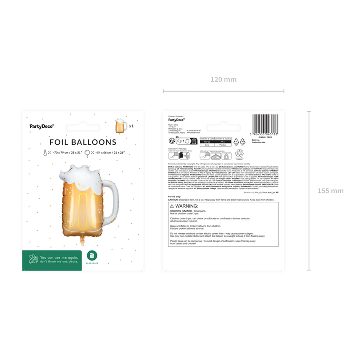 1 Balloon XXL - Beer