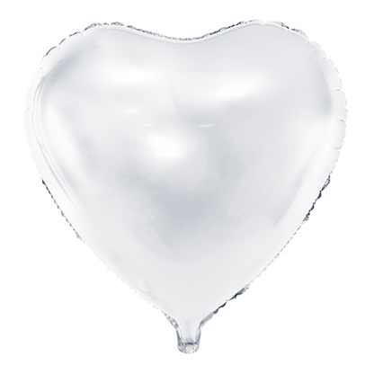 1 Ballon XXL - Herz - Weiß