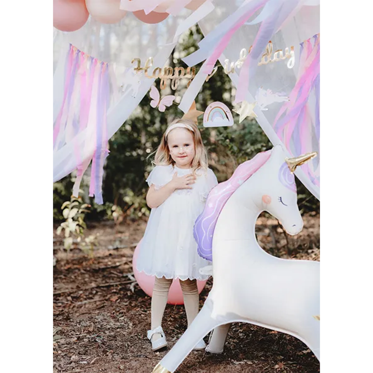 1 Standing Balloon XXL - Unicorn