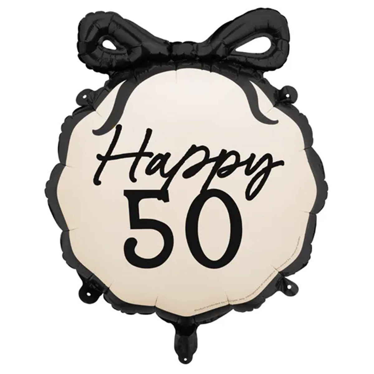 1 Ballon - Birthday Schleife 50