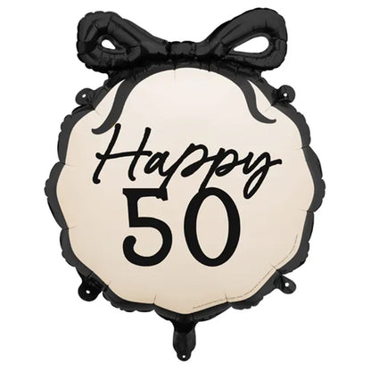 1 Ballon - Birthday Schleife 50