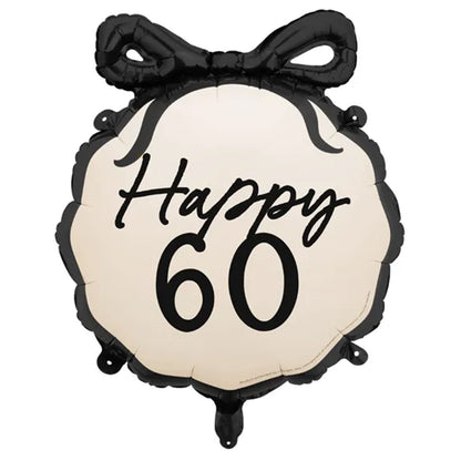 1 Ballon - Birthday Schleife 60