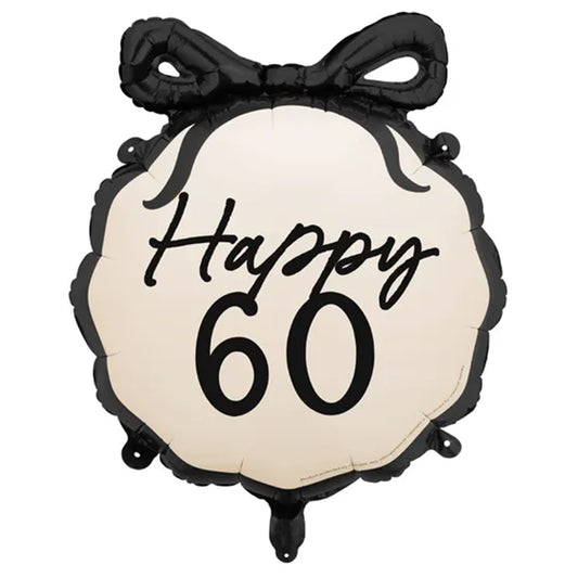1 Ballon - Birthday Schleife 60
