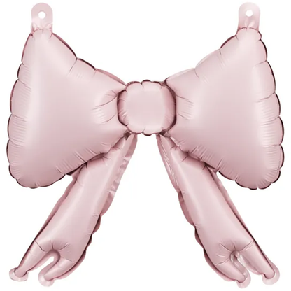 5 Folienballons für Girlanden in Schleifenform - Powder Pink