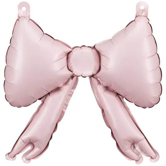 5 Folienballons für Girlanden in Schleifenform - Powder Pink