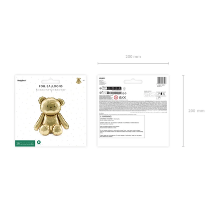 1 Ballon - Bär - Gold