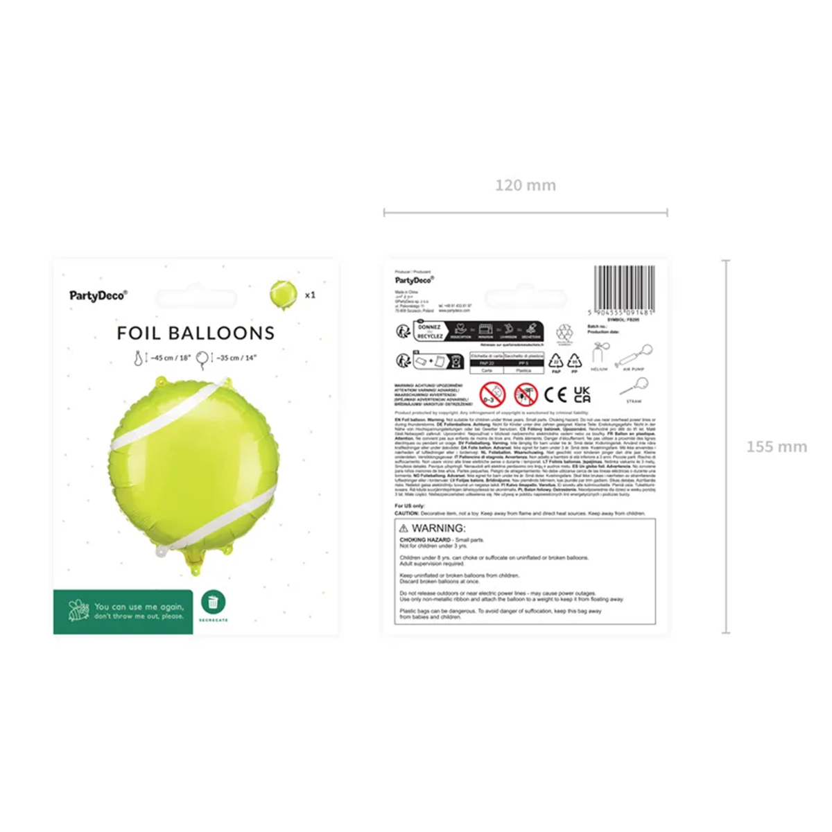 1 Ballon - Tennisball
