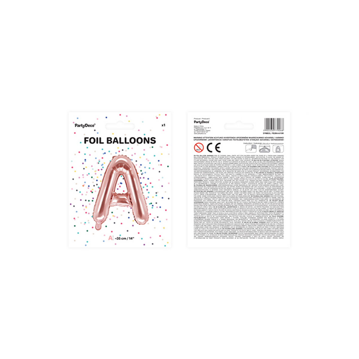 1 Ballon XS - Buchstabe A - RoseGold