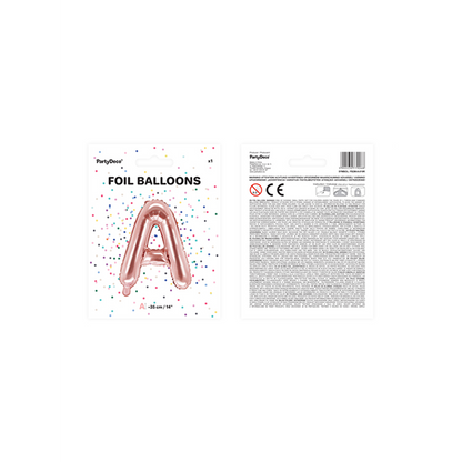 1 Ballon XS - Buchstabe A - RoseGold