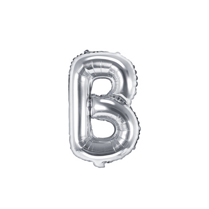 1 Ballon XS - Buchstabe B - Silber