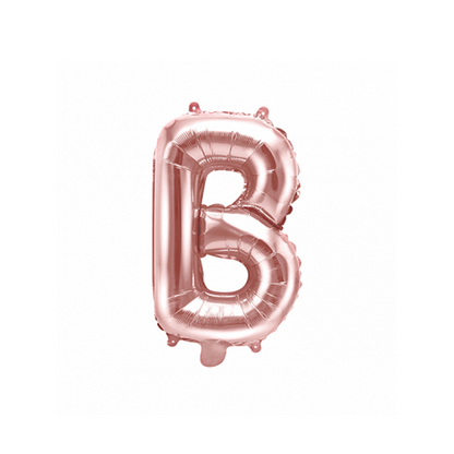 1 Ballon XS - Buchstabe B - RoseGold