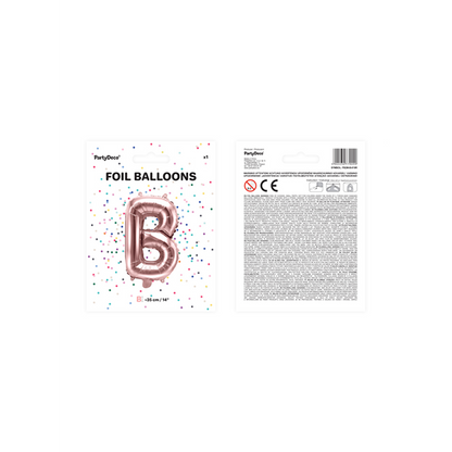 1 Ballon XS - Buchstabe B - RoseGold