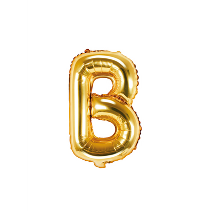 1 Ballon XS - Buchstabe B - Gold