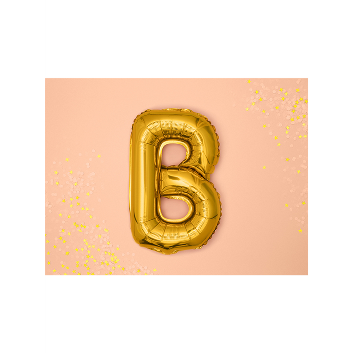 1 Ballon XS - Buchstabe B - Gold
