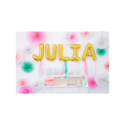 1 Ballon XS - Buchstabe C - Gold