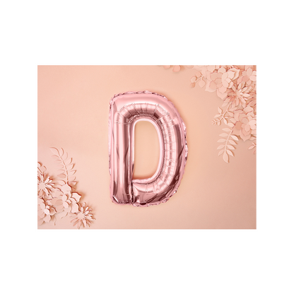 1 Ballon XS - Buchstabe D - RoseGold