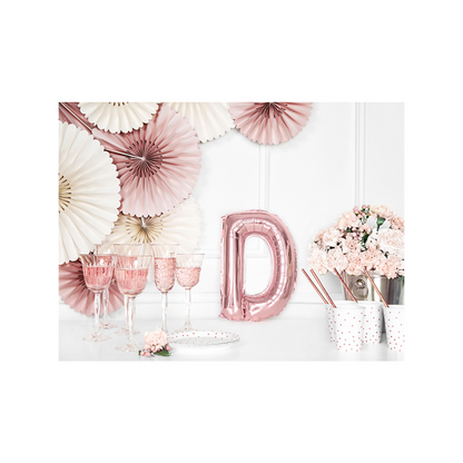 1 Ballon XS - Buchstabe D - RoseGold