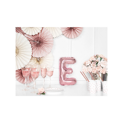 1 Ballon XS - Buchstabe E - RoseGold