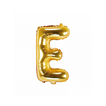 1 Ballon XS - Buchstabe E - Gold