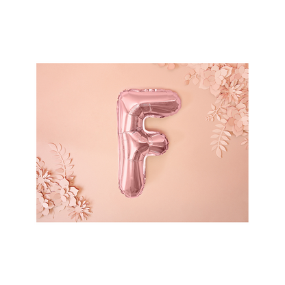 1 Ballon XS - Buchstabe F - RoseGold