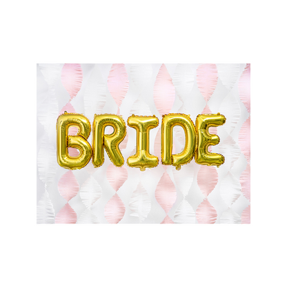 1 Ballon XS - Buchstabe F - Gold