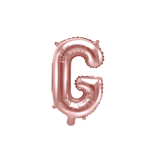 1 Ballon XS - Buchstabe G - RoseGold