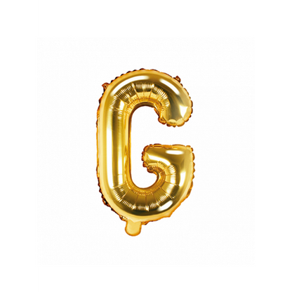 1 Ballon XS - Buchstabe G - Gold