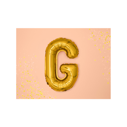 1 Ballon XS - Buchstabe G - Gold
