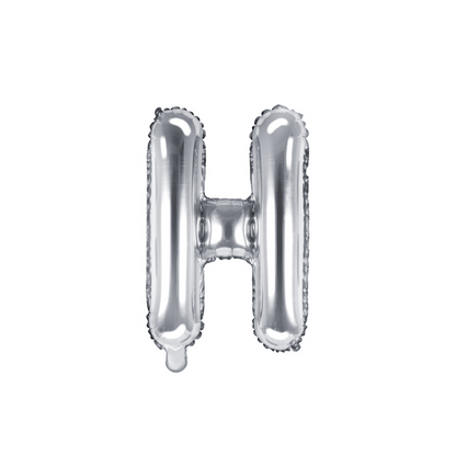 1 Ballon XS - Buchstabe H - Silber