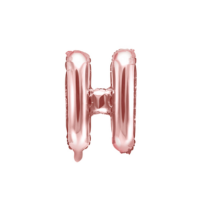 1 Ballon XS - Buchstabe H - RoseGold
