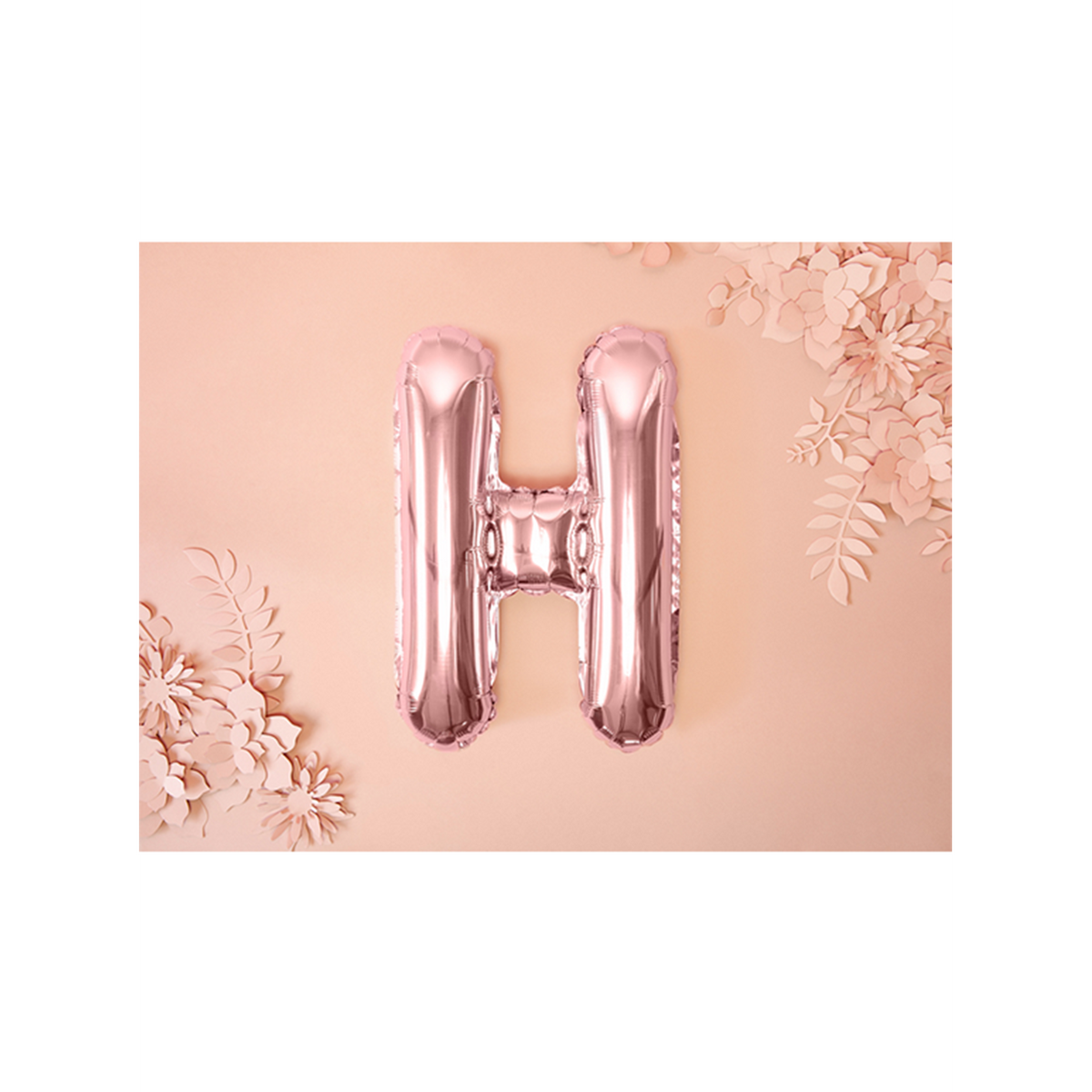 1 Ballon XS - Buchstabe H - RoseGold