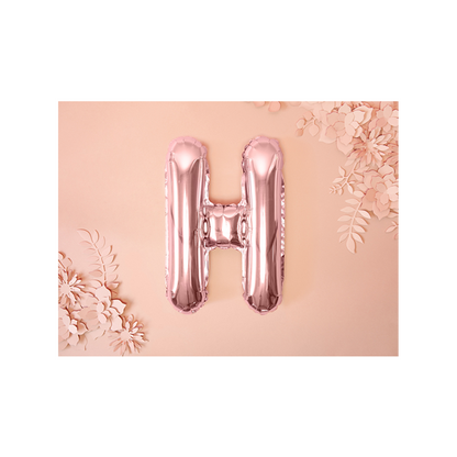 1 Ballon XS - Buchstabe H - RoseGold