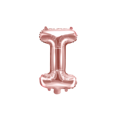 1 Ballon XS - Buchstabe I - RoseGold