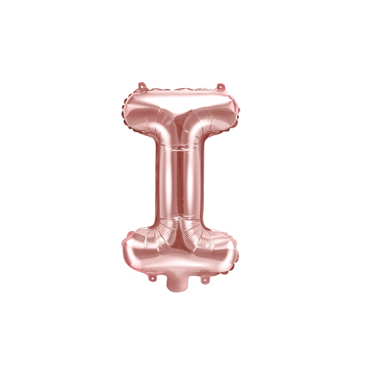 1 Ballon XS - Buchstabe I - RoseGold