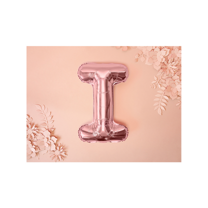 1 Ballon XS - Buchstabe I - RoseGold
