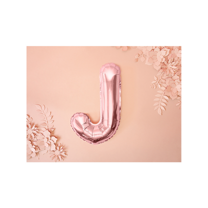 1 Ballon XS - Buchstabe J - RoseGold