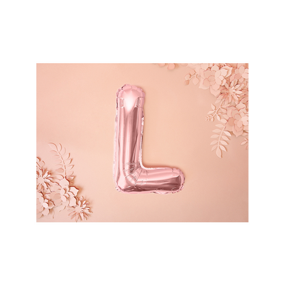 1 Ballon XS - Buchstabe L - RoseGold