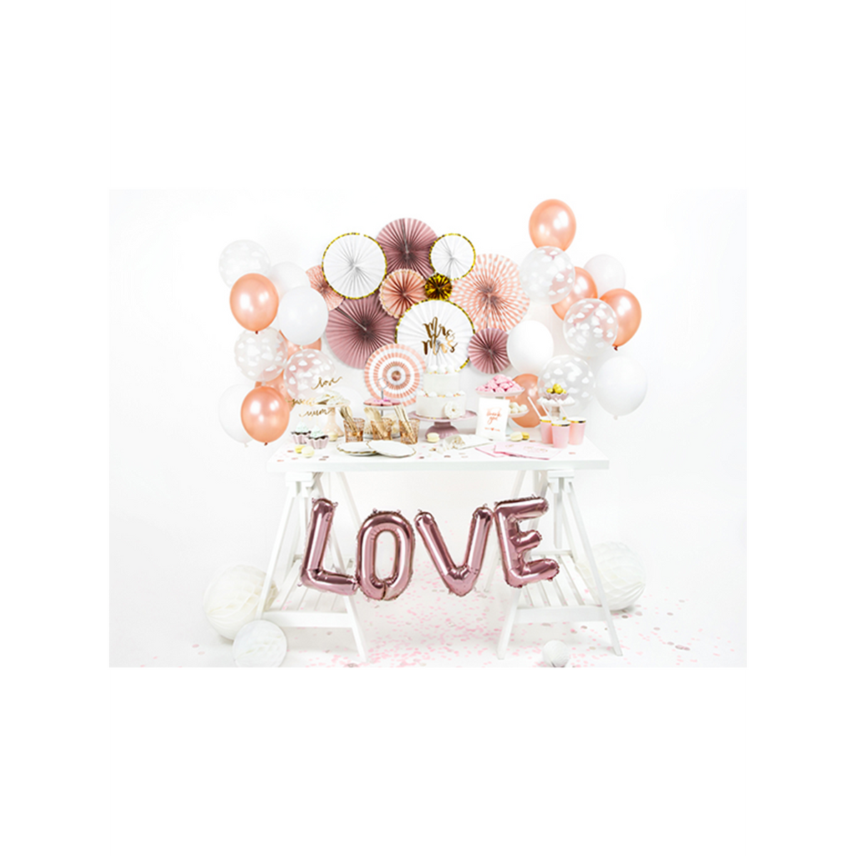 1 Ballon XS - Buchstabe L - RoseGold