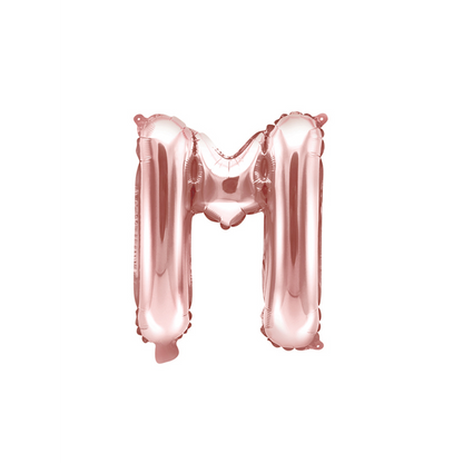 1 Ballon XS - Buchstabe M - RoseGold
