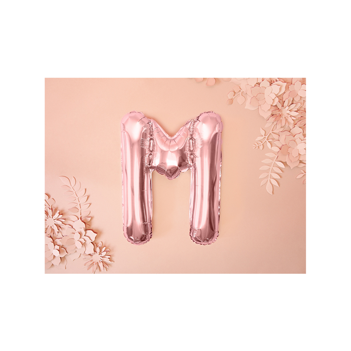 1 Ballon XS - Buchstabe M - RoseGold