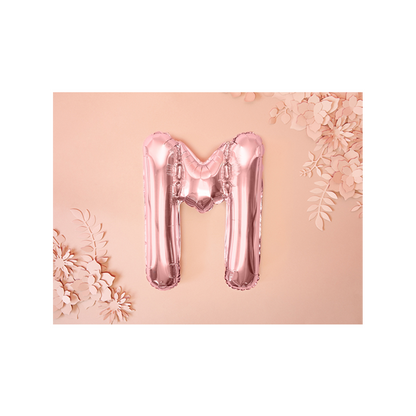 1 Ballon XS - Buchstabe M - RoseGold
