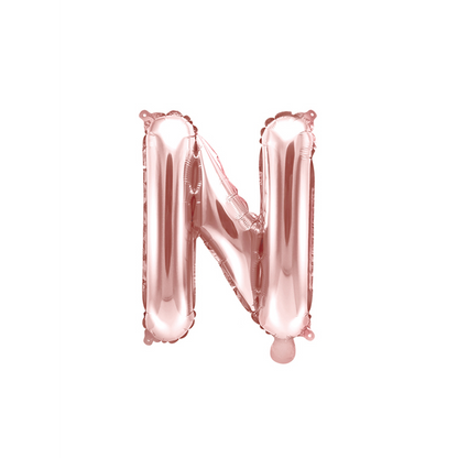 1 Ballon XS - Buchstabe N - RoseGold