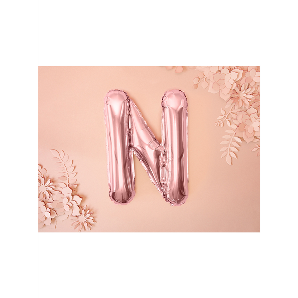 1 Ballon XS - Buchstabe N - RoseGold