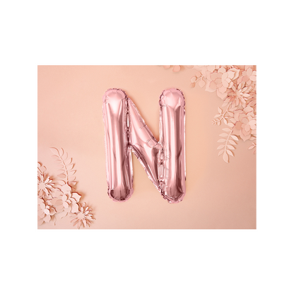 1 Ballon XS - Buchstabe N - RoseGold