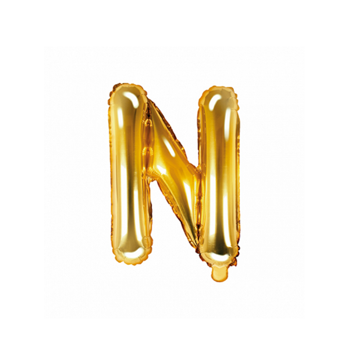 1 Ballon XS - Buchstabe N - Gold