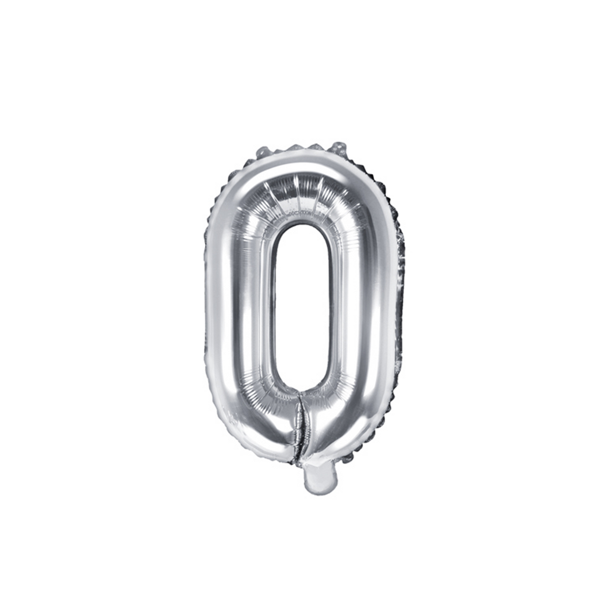 1 Ballon XS - Buchstabe O - Silber