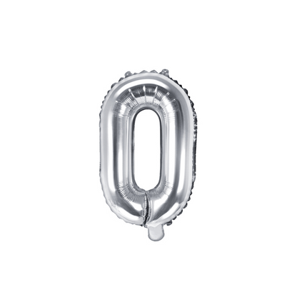 1 Ballon XS - Buchstabe O - Silber